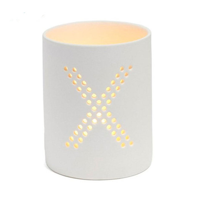 Creux Out The English Letters White Candle Cup
