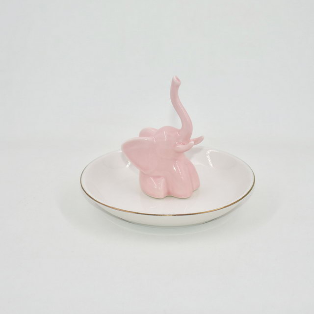 Personnalisé accepter la décoration de mariage cadeau plateau de bijoux plateau de bibelot en céramique support de bague de mariage