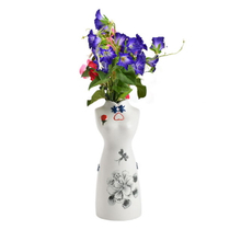 OEM Pure peinture à la main moderne femme caractéristique décor à la maison décoration fleur porcelaine vase de mariage en céramique