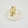 Personnalisé accepter décor à la maison cadeau bijoux plateau d'affichage cadeau de mariage porte-bague en céramique plateau de bibelot personnalisé