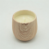 motif en bois tasse à bougie en céramique