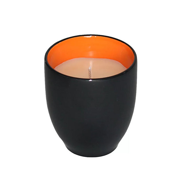 Tasse à bougie en céramique noire de différentes couleurs