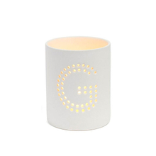 Creux Out The English Letters White Candle Cup