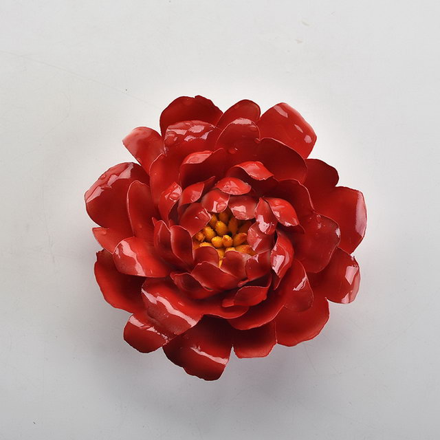 Cadeau de mariage décor à la maison décoration de mariage porcelaine fleur Figurine Statue fleur en céramique