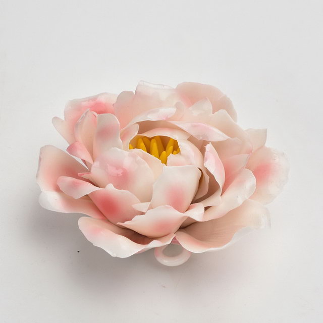 Vente chaude décor à la maison décoration de mariage porcelaine fleur Figurine Statue fleur en céramique