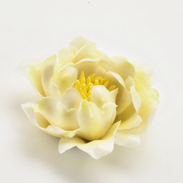 Bleu Rose fleur couleur décor à la maison décoration de mariage porcelaine fleur Figurine Statue fleur en céramique