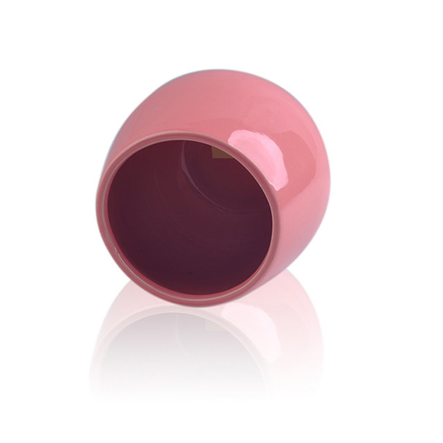 Tasse à bougie en céramique rose de différentes couleurs