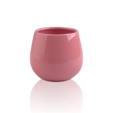 Tasse à bougie en céramique rose