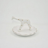 Petit oiseau Figurine décoration de mariage cadeau Animal plateau de bijoux bibelot plateau en céramique porte-bague bijoux