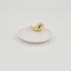 Forme de poisson doré décor à la maison cadeau bibelot plateau présentoir de bijoux cadeau de mariage porte-bague en céramique