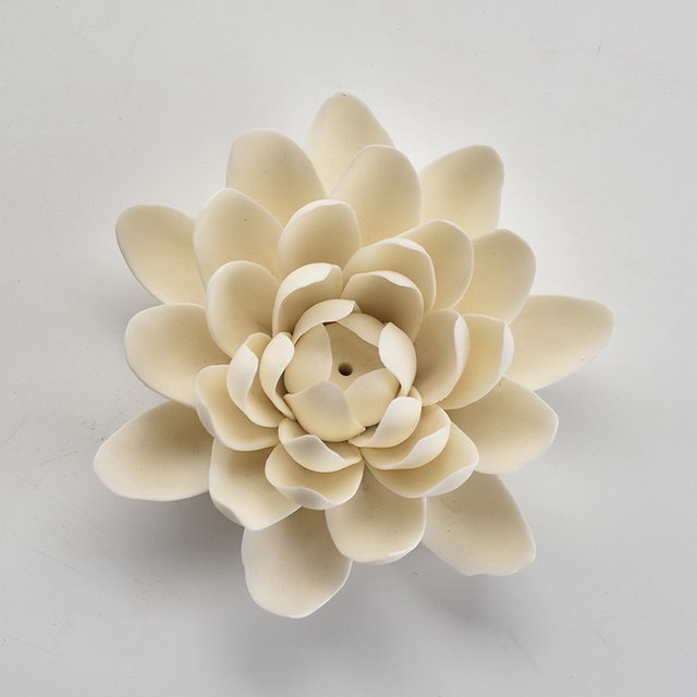 Style à la mode décor à la maison personnalisé fleur design porte-encens porte-encens en céramique
