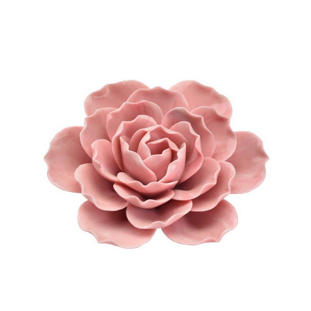 Rose Rose Fleur Style Décor À La Maison De Mariage Décoration Porcelaine Fleur Figurine Statue En Céramique Fleur