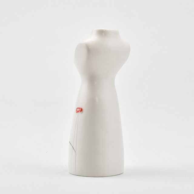Style de beauté peinture à la main pure femme caractéristique décor à la maison décoration fleur porcelaine moderne vase de mariage en céramique