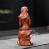 La sirène de la déesse en céramique baigne le brûleur d'encens à reflux en céramique de parfum fluide