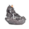 Fil Encens Douille En Céramique Cascade Reflux Encens Grand Dragon Dragon Jouer Perle En Céramique Doigts Citron Dragon À Refoulement Encens Brûleur