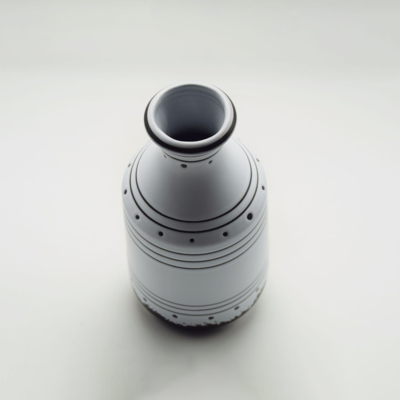 Ameublement Décoration de table La dernière glaçure créative Figure géométrique Vase en céramique