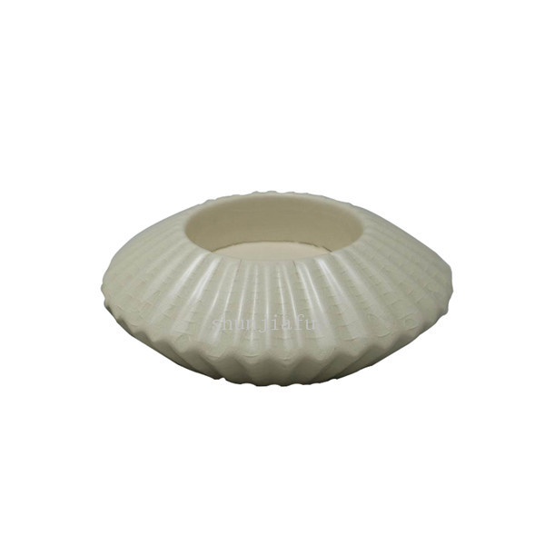 Stand Case Décoration de la maison Bougeoir de style cylindre blanc mat