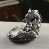Fil Encens Douille En Céramique Cascade Reflux Encens Grand Dragon Dragon Jouer Perle En Céramique Doigts Citron Dragon À Refoulement Encens Brûleur