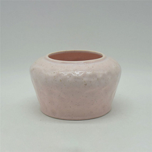 Décoration d'ameublement de table Vase en céramique décoration de bureau polyédrose vase en céramique cuboïde rose