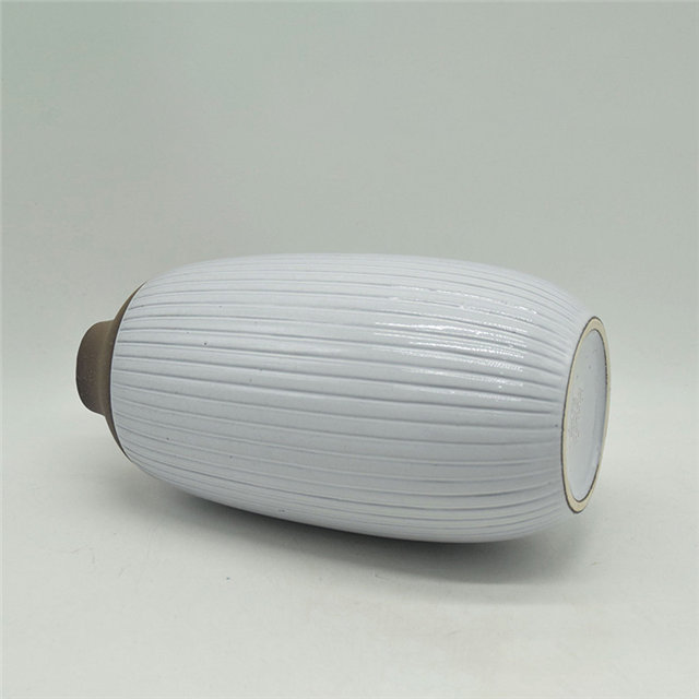 Décoration d'ameublement de table Vase en céramique décoration de bureau polyédrose décoration de bureau gris blanc cuboïde Vase en céramique