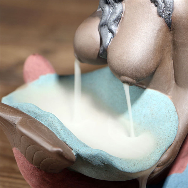 Bain de déesse en céramique Couleurs variées Parfum fluide Retour en céramique Brûleur d'encens