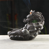 Fil Encens Douille En Céramique Cascade Reflux Encens Grand Dragon Dragon Jouer Perle En Céramique Doigts Citron Dragon À Refoulement Encens Brûleur