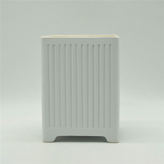 Support en fer noir Support à quatre pattes Diverses images de personnages Pot de fleurs en céramique Pot de fleurs Grand carré Pot de fleurs en céramique à quatre petites jambes