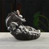 Fil Encens Douille En Céramique Cascade Reflux Encens Grand Dragon Dragon Jouer Perle En Céramique Doigts Citron Dragon À Refoulement Encens Brûleur