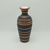 Vase en céramique de couleur or noir de style de rugby de points blancs de style moderne