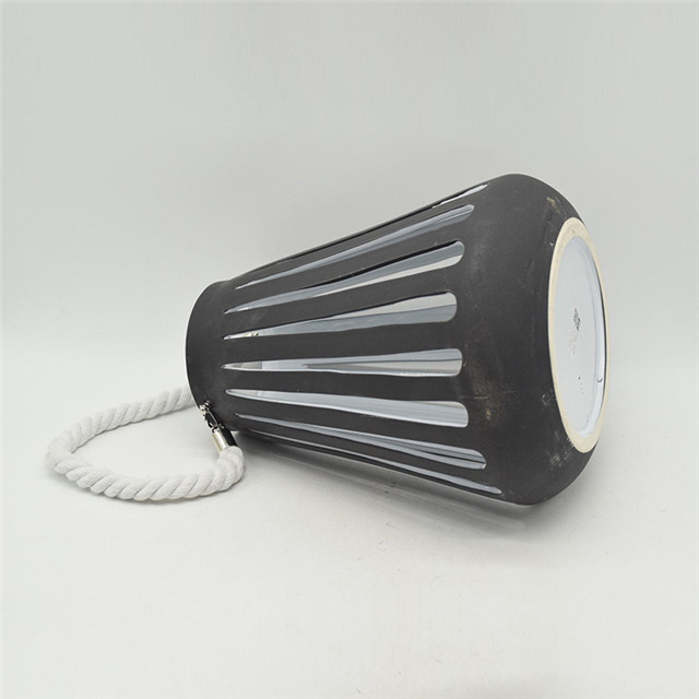 Lanterne ouragan évidant en céramique