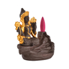 Ameublement Décorer Statue en céramique Déesse dorée Brûleur d'encens à reflux en céramique