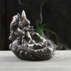 Fil Encens Douille En Céramique Cascade Reflux Encens Grand Dragon Dragon Jouer Perle En Céramique Doigts Citron Dragon À Refoulement Encens Brûleur
