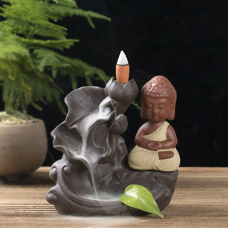 Brûleur d'encens en céramique Little Buddha