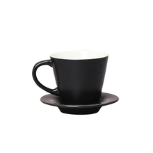 ensemble de tasse à café en porcelaine avec logo personnalisé boîte-cadeau avec plaque de protection de tasse 260 ml noir, blanc, diverses couleurs ensemble de tasse en céramique