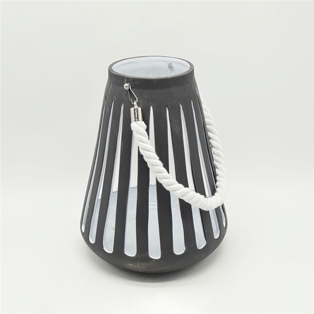 Lanterne ouragan évidant en céramique