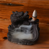 Fil encens douille en céramique cascade reflux encens Dragon fait face à la lune en céramique doigts Citron Dragon reflux brûleur d'encens