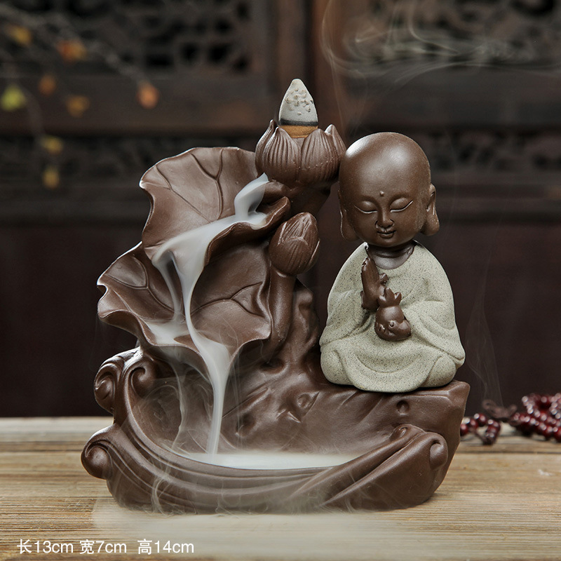 Brûleur d'encens en céramique Little Buddha