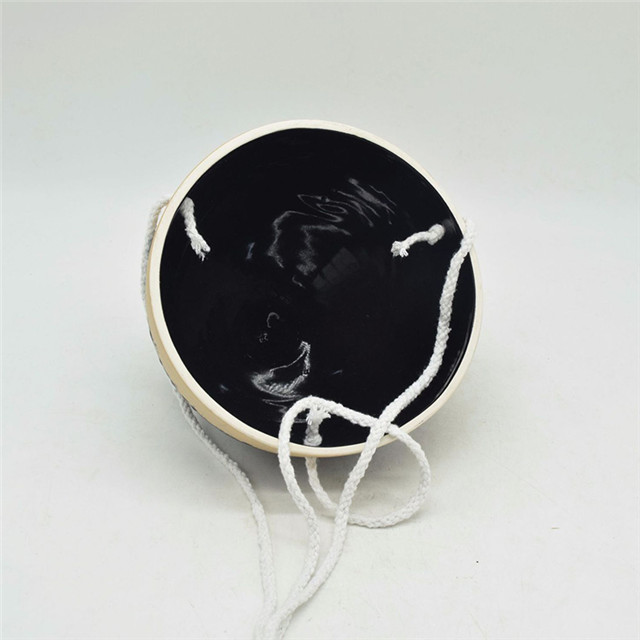 Pots de fleurs en céramique noire de conicité directement vendus par les fabricants Pot de fleur en céramique de type suspension
