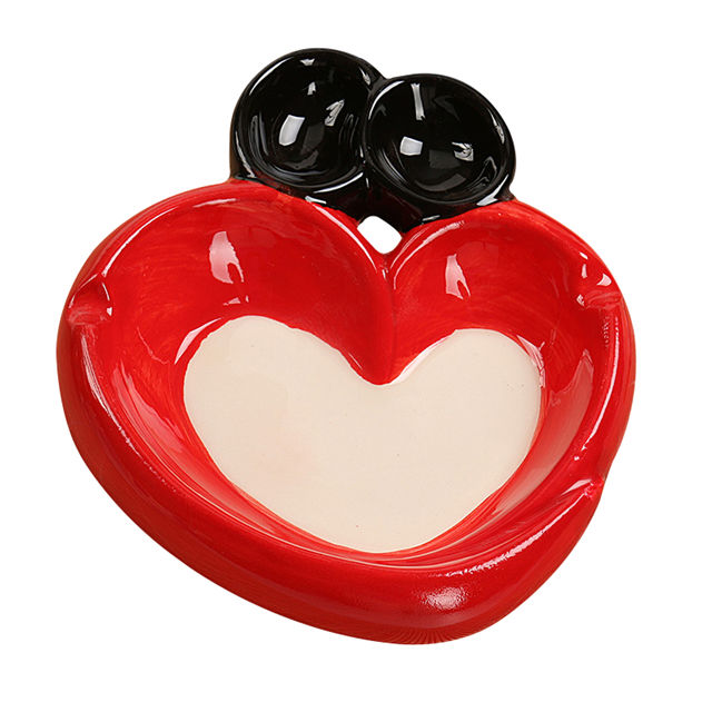 Cendrier en céramique | Cendrier en céramique Ace Of Hearts Card Heart to Heart