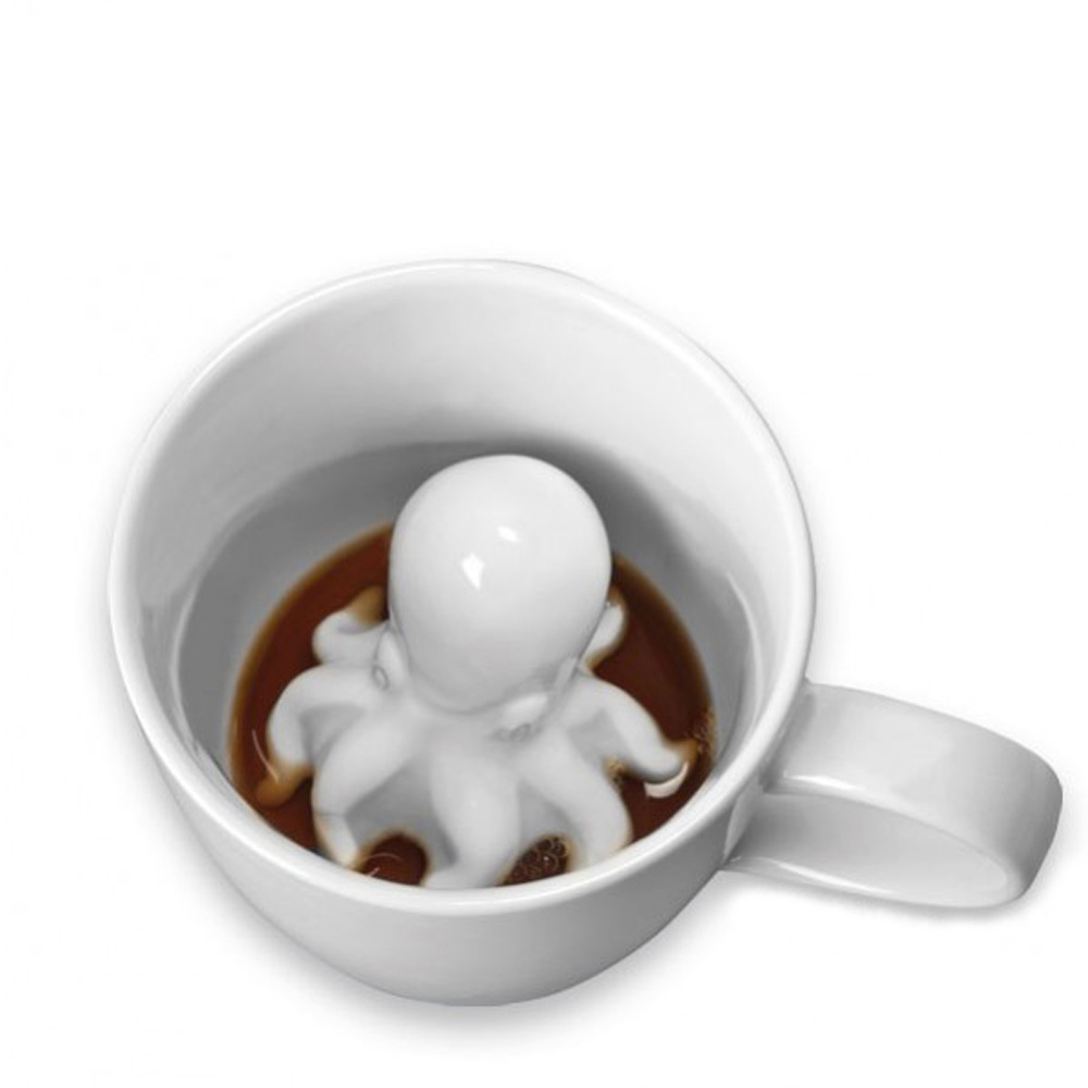 Fond de tasse Tasse à café en céramique poulpe animal marin