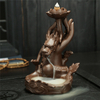 Fil encens douille en céramique cascade reflux encens grand dragon en céramique aux doigts de citron fleur Dragon reflux brûleur d'encens