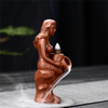 La sirène de la déesse en céramique baigne le brûleur d'encens à reflux en céramique de parfum fluide