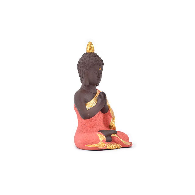 Décor à la maison personnalisé cadeau de mariage couleur différente choisir Figurine Guanyin Statue de Bouddha en céramique dorée