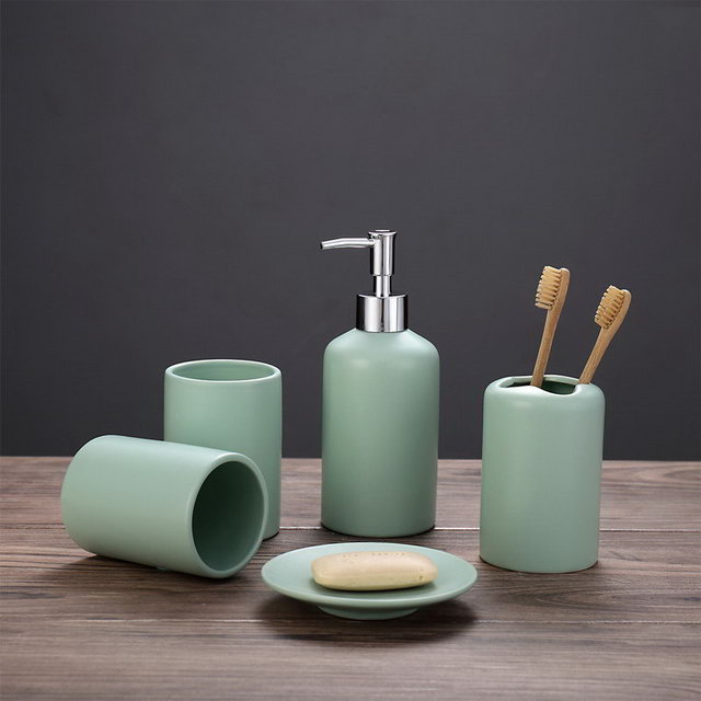 Ensemble personnalisé cinq hôtels à usage familial salle de bains accessoire de salle de bain sanitaire accessoires de salle de bain en céramique