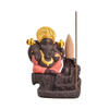  Red Ceramic Ganesha Waterfall Flow Flow Burner Production Fournisseur