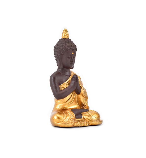 Or entier décor à la maison cadeau de mariage couleur différente choisir Figurine Guanyin Statue de Bouddha en céramique dorée