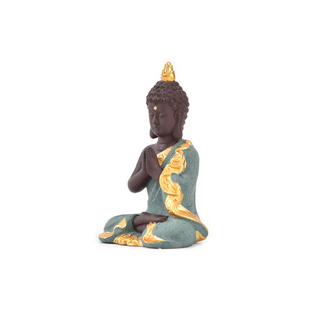 Artisanat fait à la main décor à la maison cadeau de mariage couleur différente choisir Guanyin Figurine statue de bouddha en céramique dorée