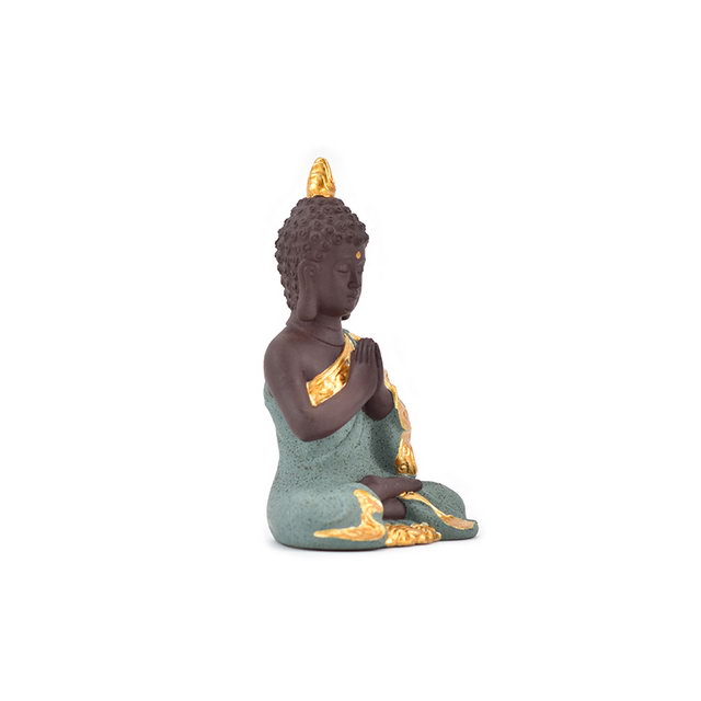 Artisanat fait à la main décor à la maison cadeau de mariage couleur différente choisir Guanyin Figurine statue de bouddha en céramique dorée