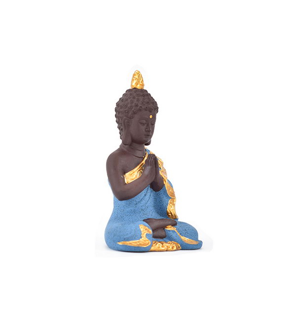 Vente chaude décor à la maison cadeau de mariage couleur différente choisir Guanyin Figurine statue de bouddha en céramique dorée