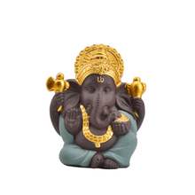 Couleur différente de cadeau de mariage de décor à la maison d'OEM Choisissez la statue en céramique d'or de Ganesha